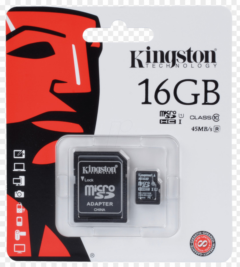 Micro Sd MicroSD Secure Digital Kingston Technology Flash Memory Cards Computer Data Storage PNG