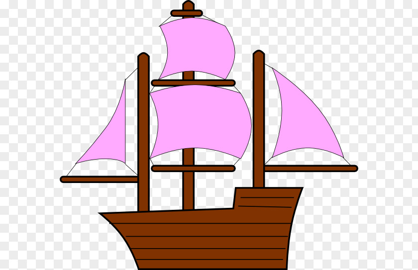 Pirate Ship Sailing Clip Art PNG