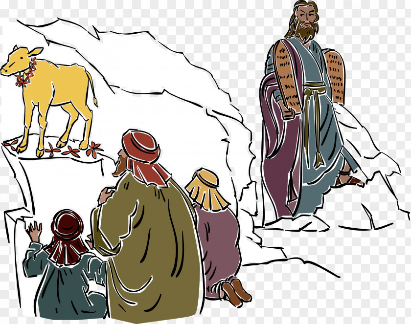Biblical Mount Sinai Ten Commandments Clip Art PNG