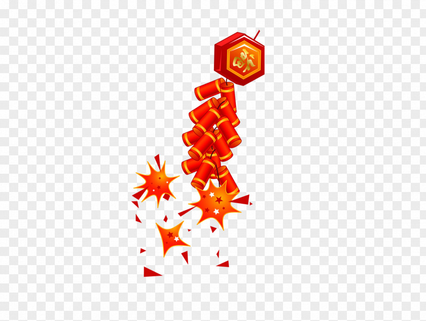 Chinese New Year With Firecrackers Firecracker PNG