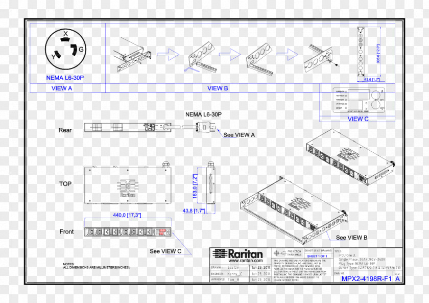 Serial Number Diagram Power Distribution Unit Electrical Wires & Cable Raritan Inc. AC Plugs And Sockets PNG