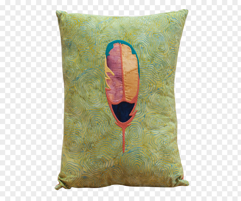 Feather Throw Pillows Machine Embroidery PNG