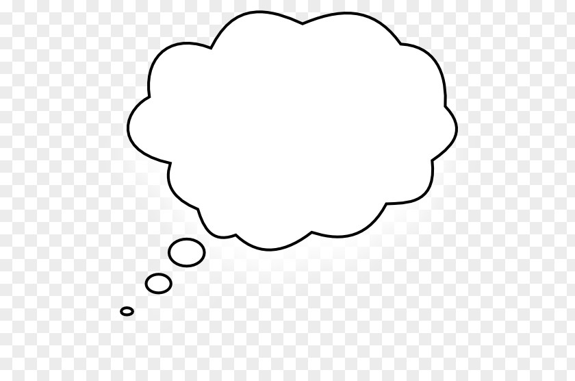 Thought Bubble Generator Black And White Circle Area Clip Art PNG