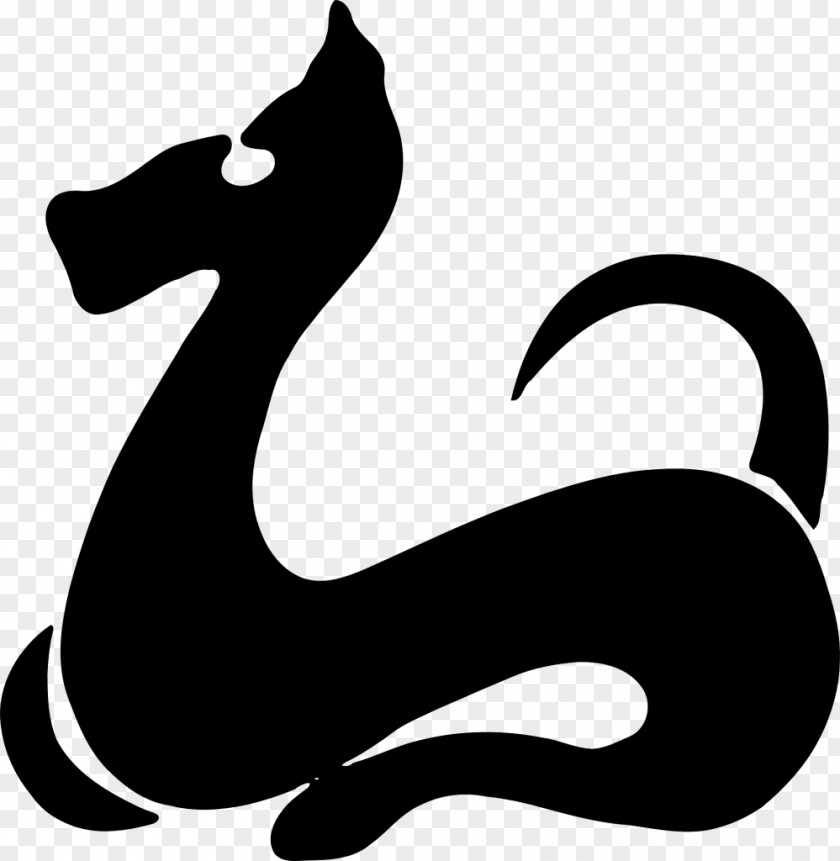 TRIBAL ANIMAL Dog Chinese Zodiac Symbol Clip Art PNG