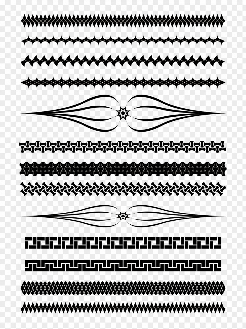 Vector Horizontal Dividing Line Illustration PNG