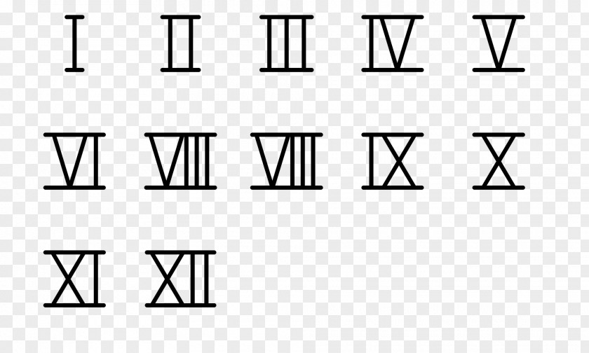 Roman Numerals Numeral System Number Cursive Letter PNG