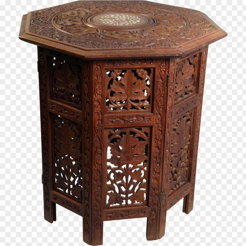 Table Bedside Tables Wood Carving Furniture PNG