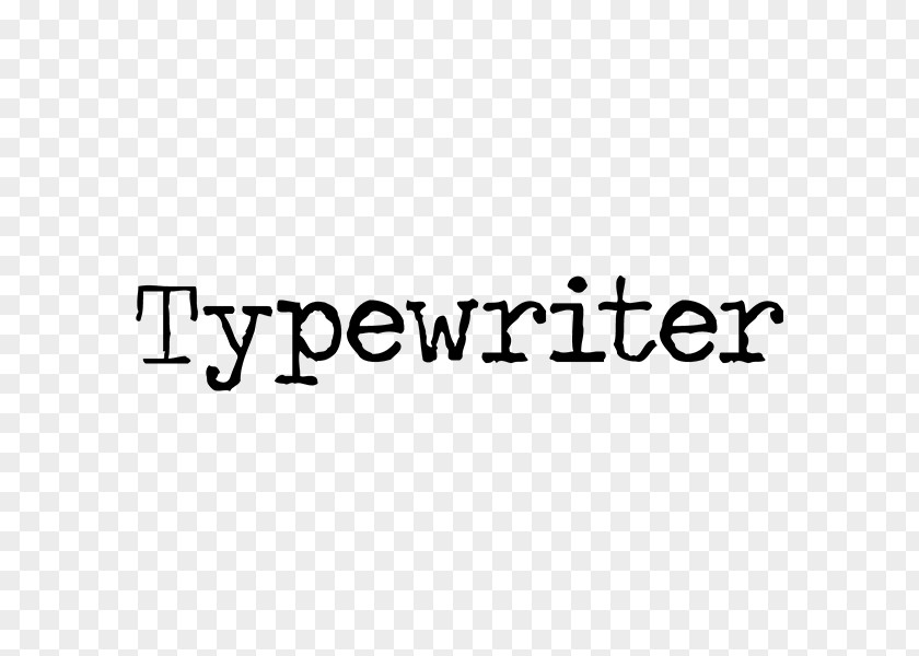 Typewriter American Typeface OpenType Font PNG