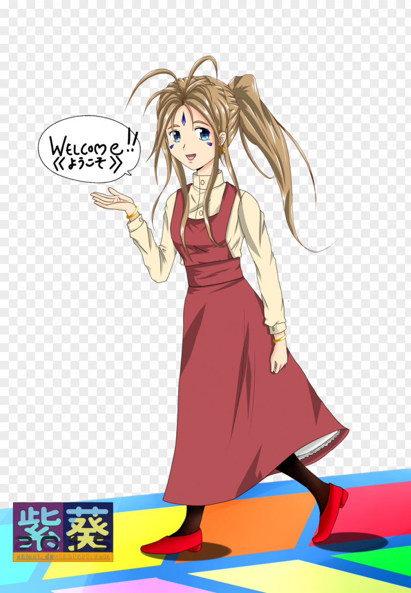 Ah My Goddess Oh Goddess! Belldandy Skuld Urd Illustration PNG