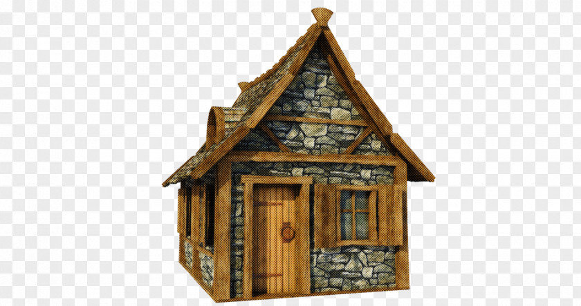 Hut Cottage House Building Log Cabin PNG