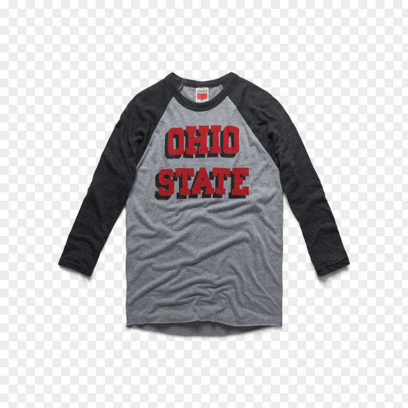 T-shirt Long-sleeved Ohio State University Raglan Sleeve PNG