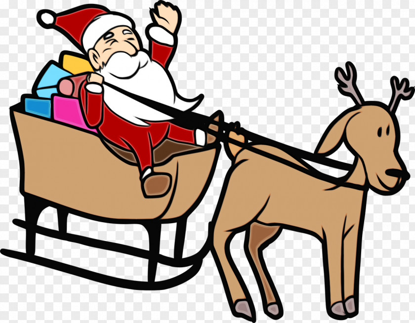 Cartoon Riding Toy Vehicle Christmas Eve Cart PNG