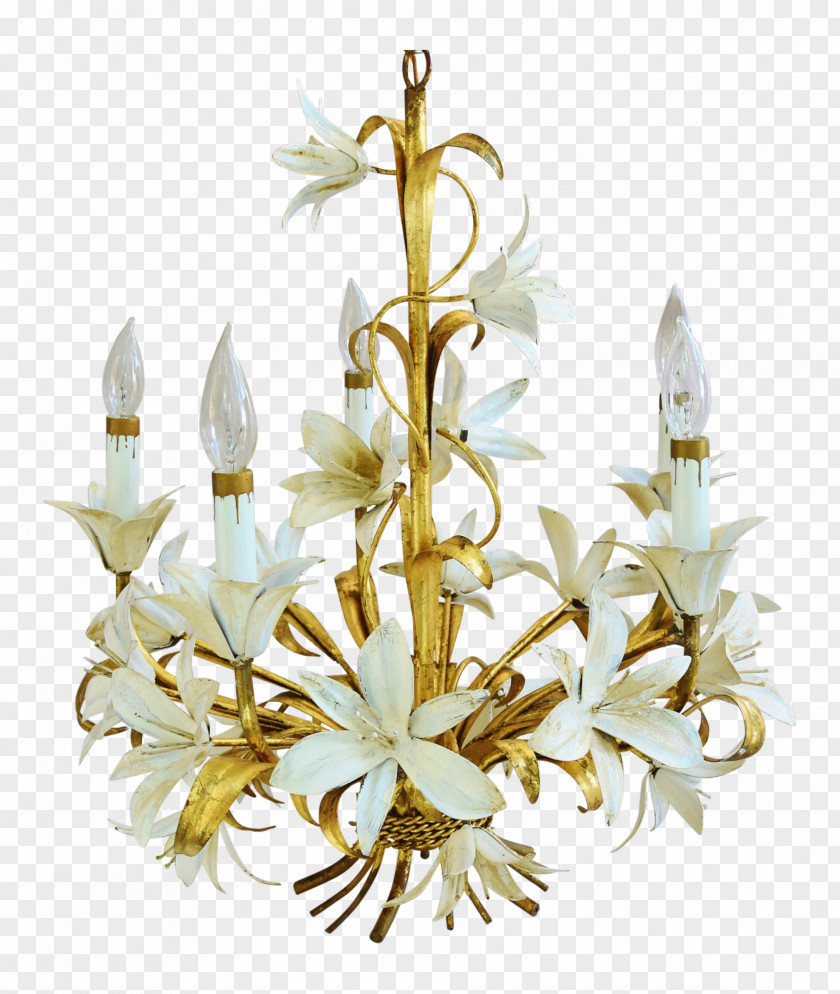 Gold Chandelier Gilding Light Fixture PNG