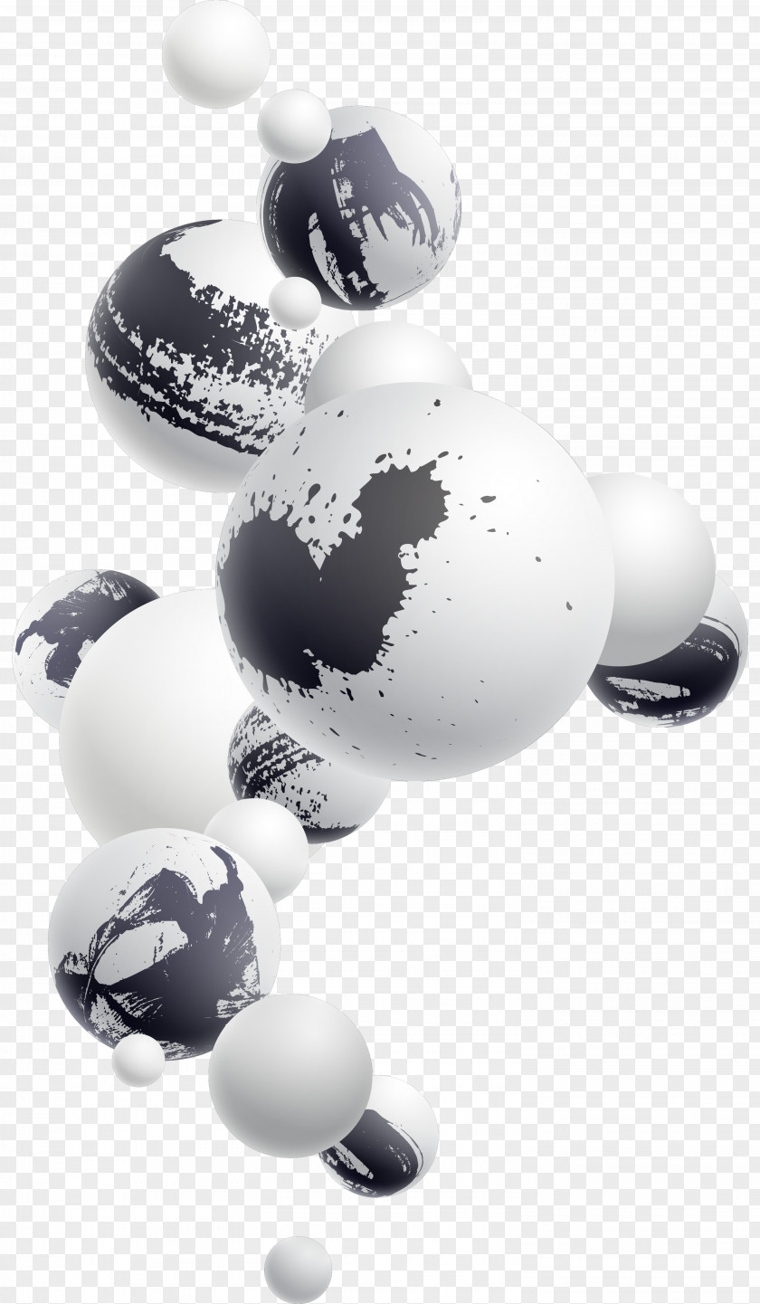 Gray Balloon Set Ball Ink PNG