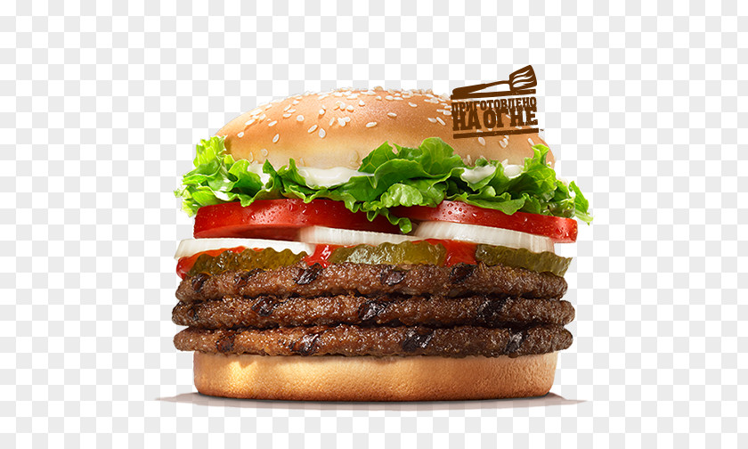 Burger King Whopper Hamburger Fast Food Chicken Sandwich Cheeseburger PNG