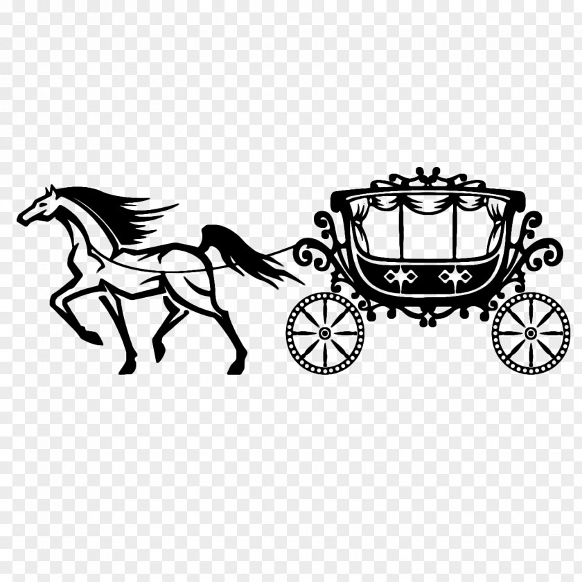 Cartoon Black Pumpkin Carriage Horse And Buggy Horse-drawn Vehicle Clip Art PNG