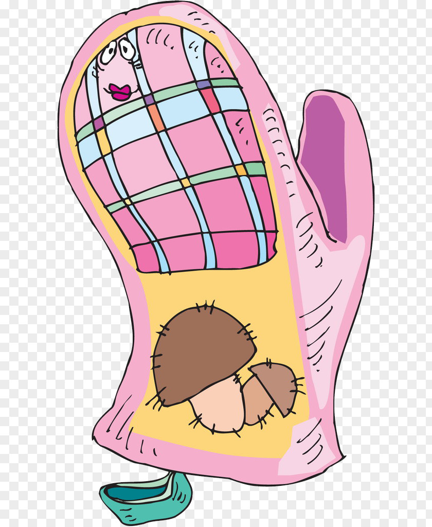 Cute Pink Gloves Animation Recipe PNG