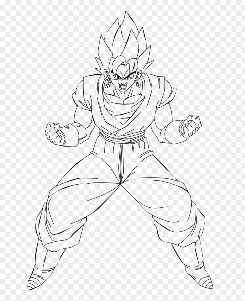 Goku Vegeta Vegerot Gogeta Coloring Book PNG