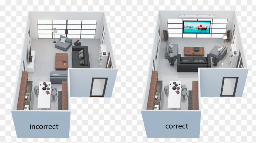 Projection Room Space Floor Plan Television Canvas Companionable PNG