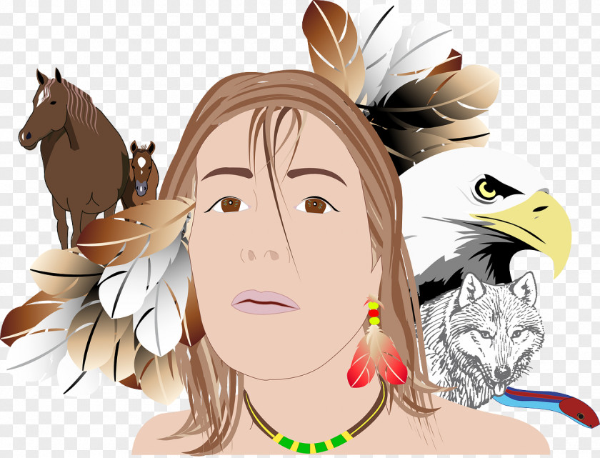 Pocahontas Fiction Face Clip Art PNG