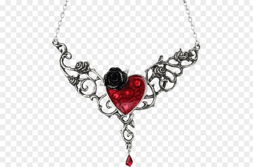 Rose Heart Blood Necklace Charms & Pendants PNG
