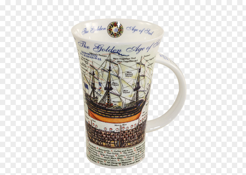 Age Sail Coffee Cup Dunoon Porcelain Mug Bone China PNG