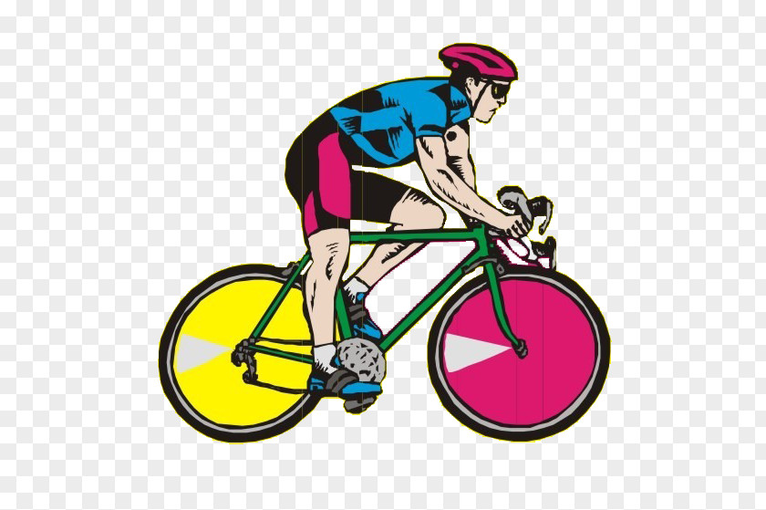 Cartoon Mountain Bike Race Racing Bicycle Cycling Clip Art PNG