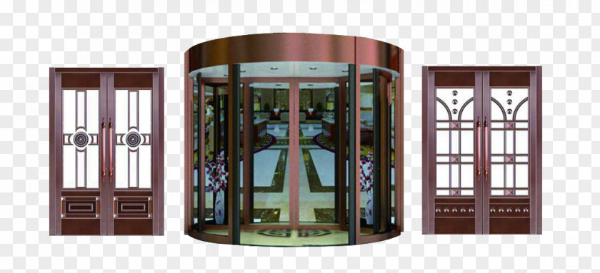 Hotel Revolving Door Glass PNG