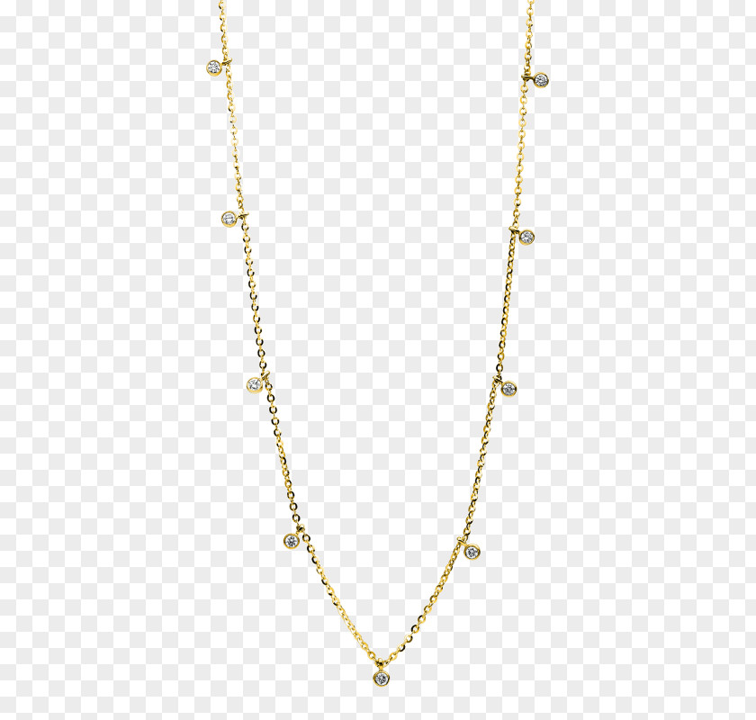 Necklace Jewellery Brilliant Diamond Gold PNG