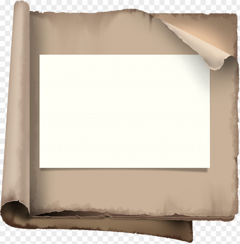 Parchment Paper PhotoScape Scroll Page PNG