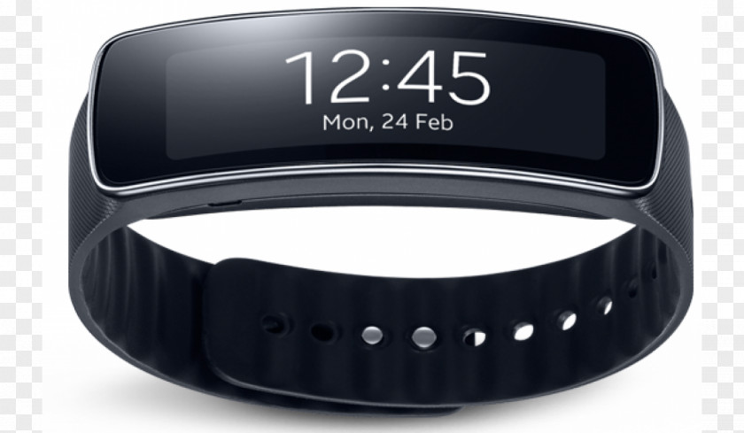 Watch Samsung Gear Fit Galaxy Smartwatch Activity Tracker PNG