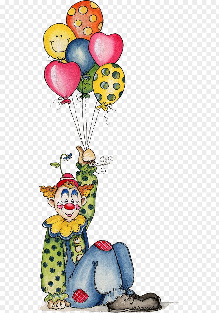 Birthday Clown Clip Art PNG