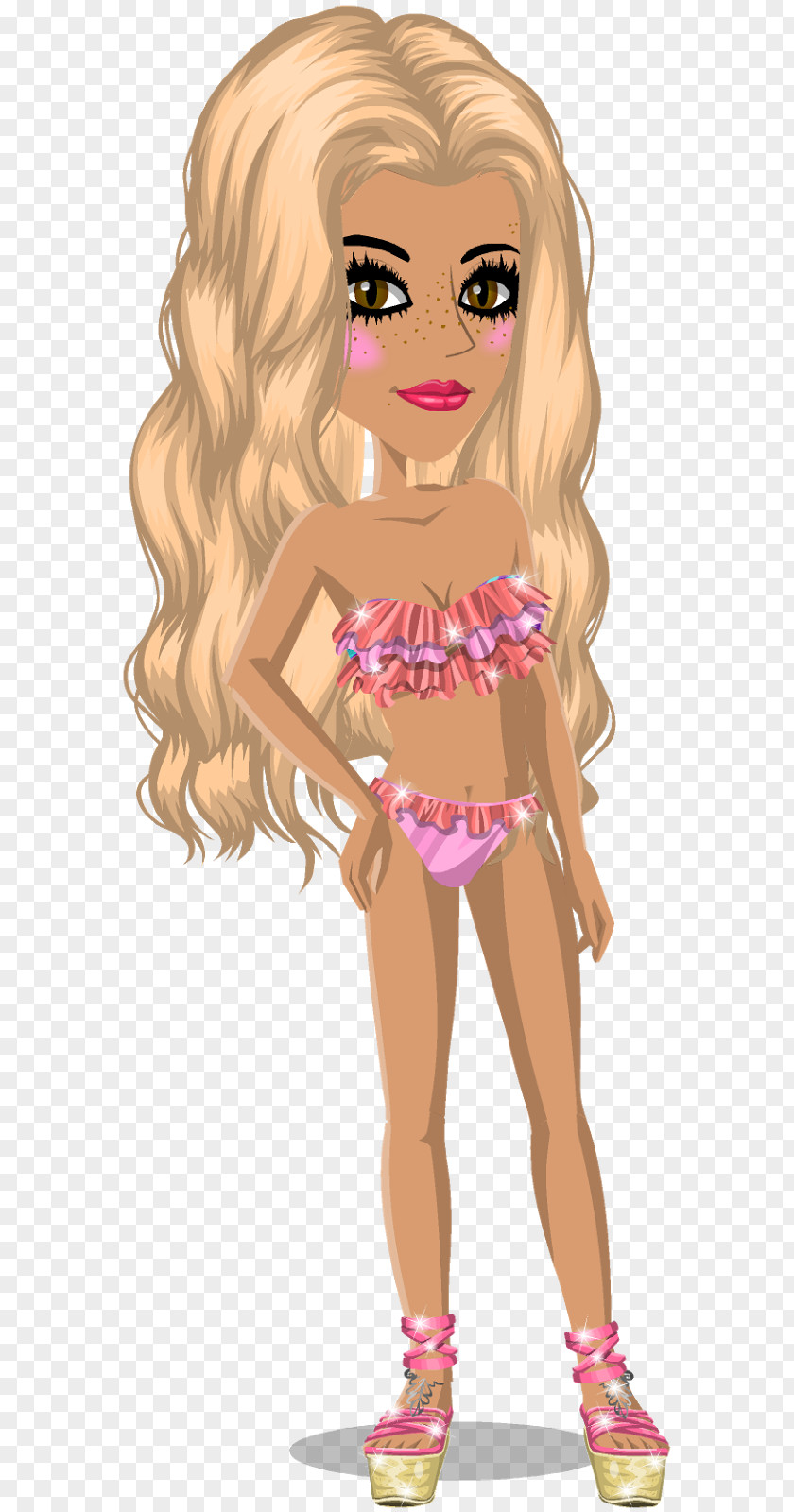 Brown Hair Barbie Blond PNG
