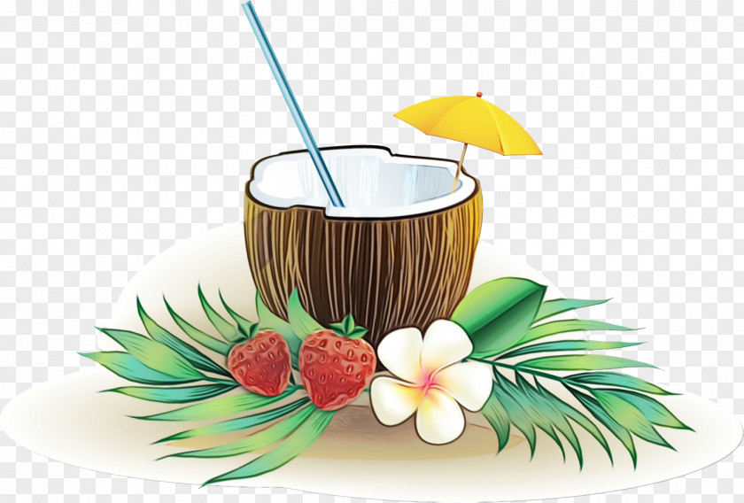 Coffee Coconut Tree Cartoon PNG