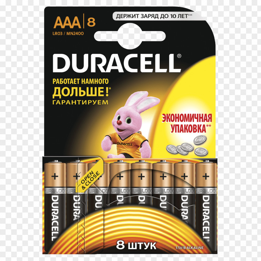 Duracell Battery Charger AAA Alkaline PNG