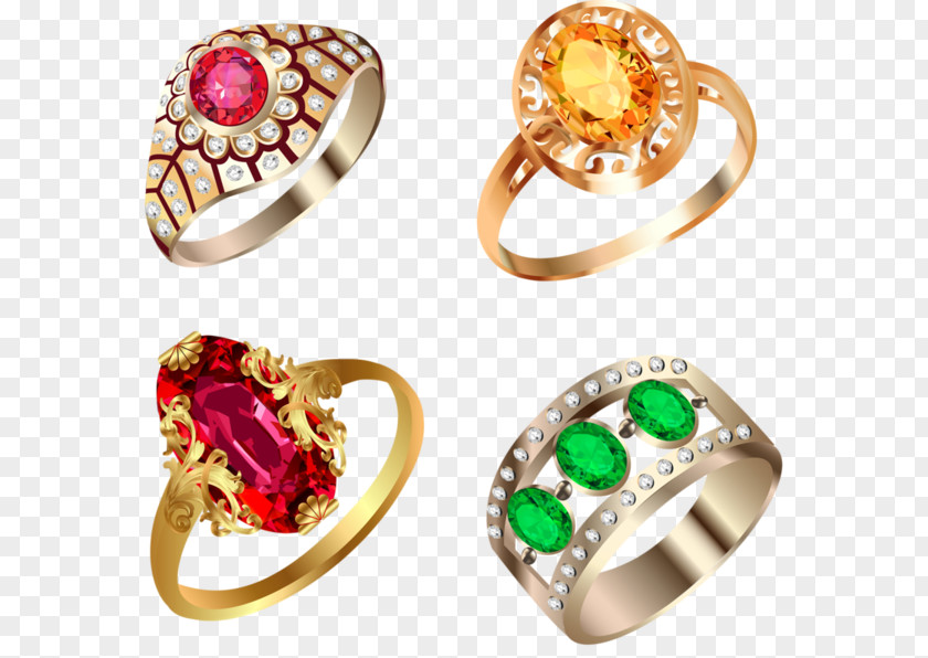 Hand-painted Diamond Ring Gemstone Royalty-free Clip Art PNG