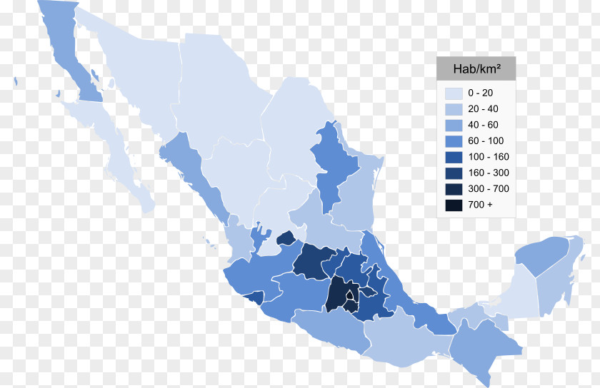 Map Mexico City United States Population Density PNG