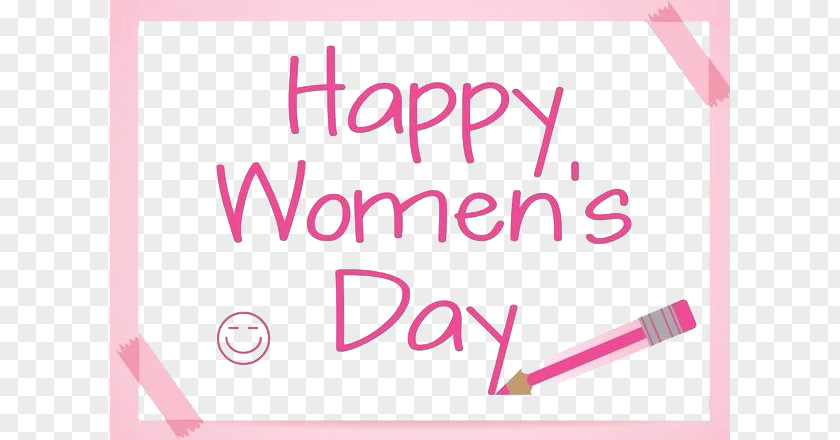 March 8 Women's Day Happy Sketchpad Pencil International Womens Graphic Design PNG