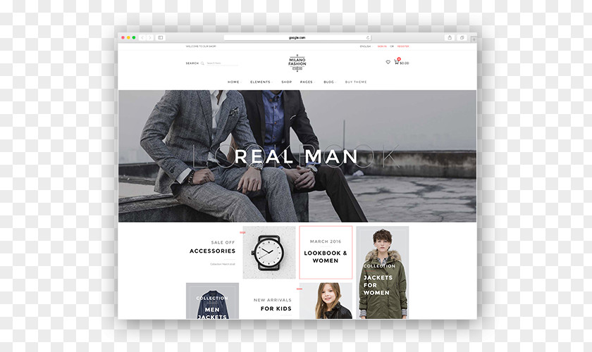 Fashion Theme Responsive Web Design PrestaShop WooCommerce PNG