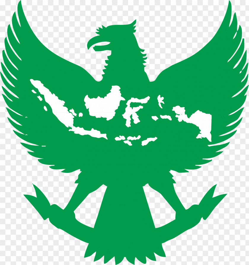 Garuda Pancasila Yellow Crest National Emblem Of Indonesia PNG