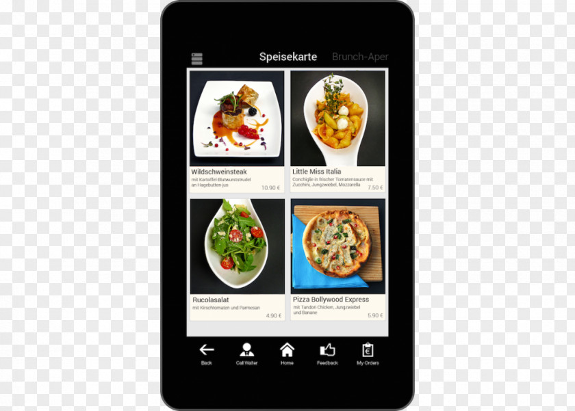 Menu Smartphone Restaurant Mobile App Food PNG