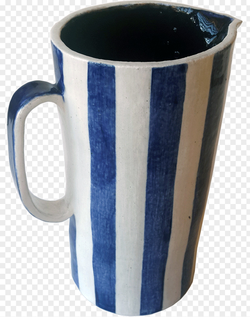 Mug Coffee Cup Ceramic Pottery Cobalt Blue PNG
