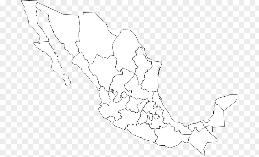 United States Blank Map Mexico City PNG