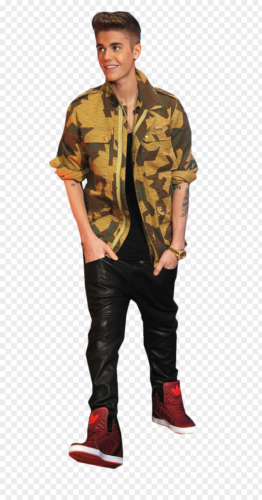 Bieber Pattern Outerwear PNG