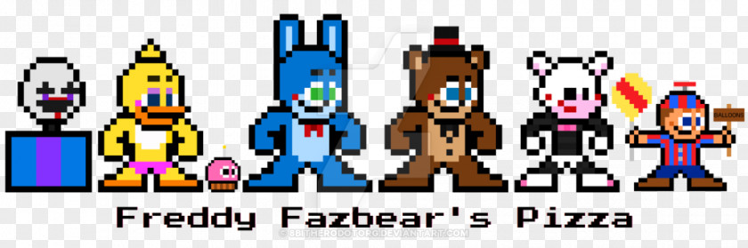 Five Nights At Freddy's Minecraft Pixel Art 2 Bead Image PNG