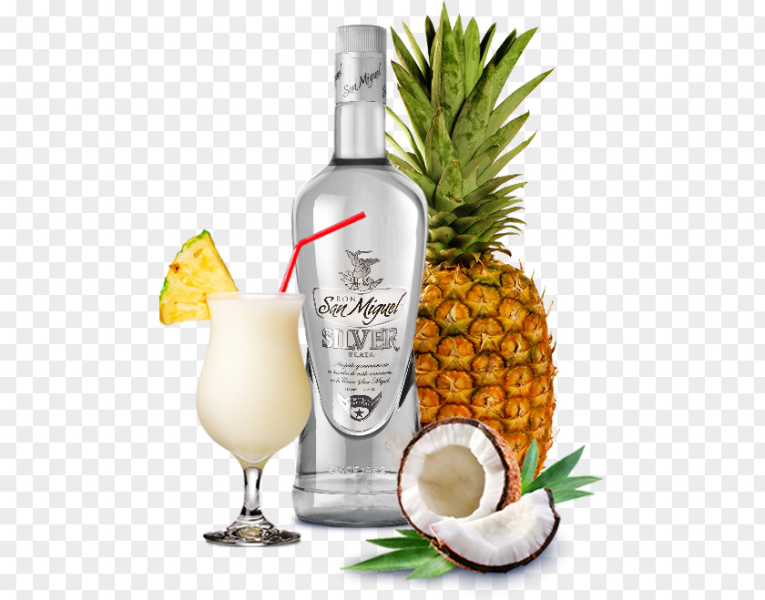 PINA COLADA Liqueur Pineapple Rum Cocktail Garnish PNG