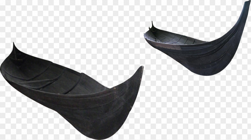 Black Wooden Boat PNG