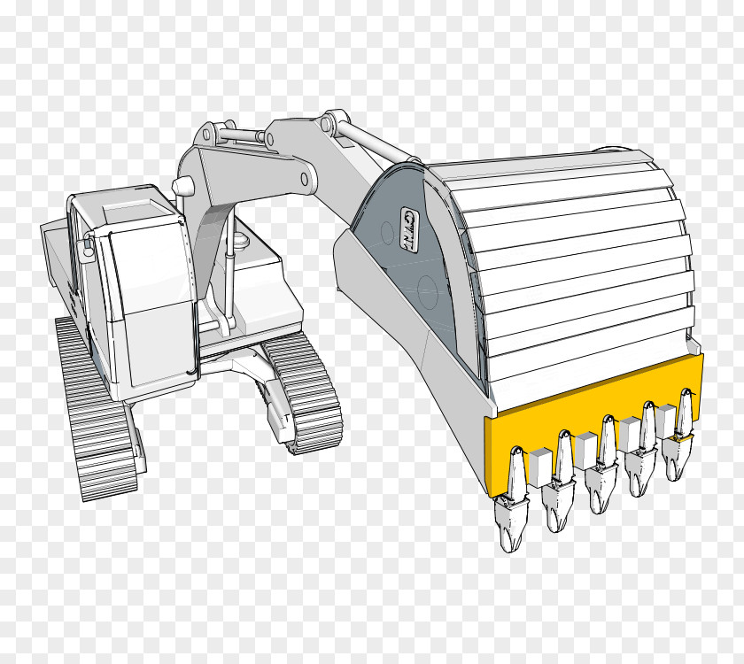 Cutting Edge Bucket Excavator Backhoe Product Blade PNG