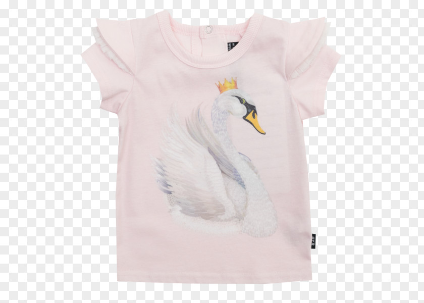 Pink Swan T-shirt Water Bird Clothing Sleeve PNG