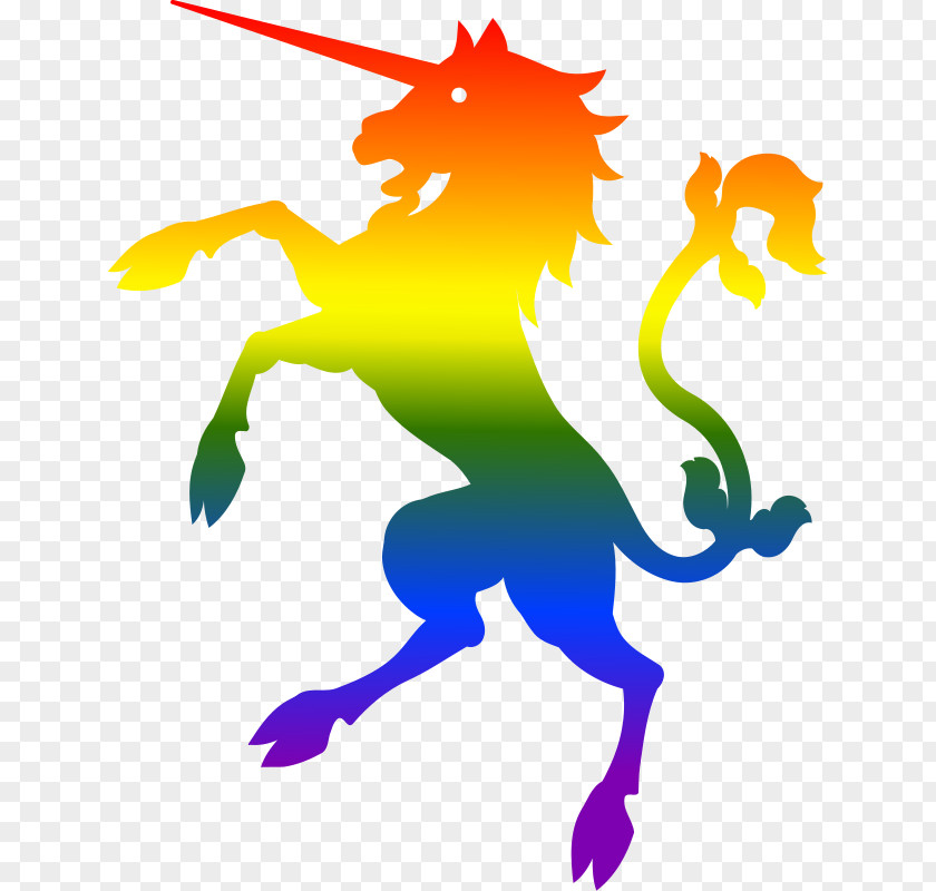 Unicorn Winged Rainbow Clip Art PNG